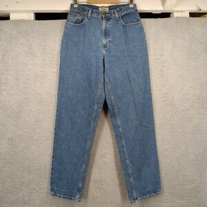L.L.Bean Relaxed Fit Jeans Women's Size 12 High Rise‎ Cotton Denim Blue
